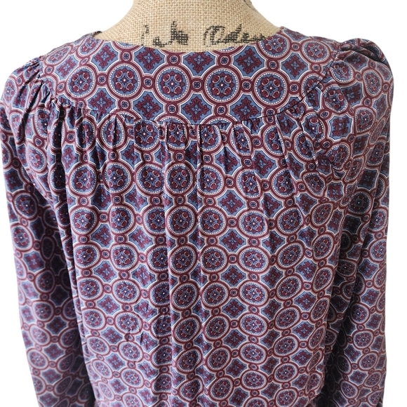 NWT Joie 100% Silk Geometric Purple Patterned Mini Dress - Medium - Picture 7 of 10